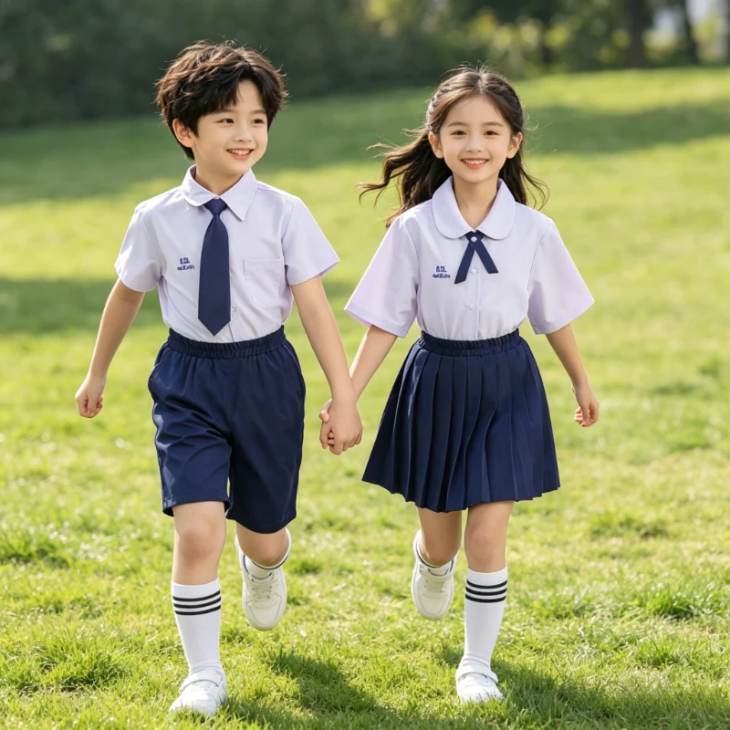 preppy-style-summer-spring-uniform-suit-casual-costume-for-kids-students-graduation-performance-and-daily-casual-wear
