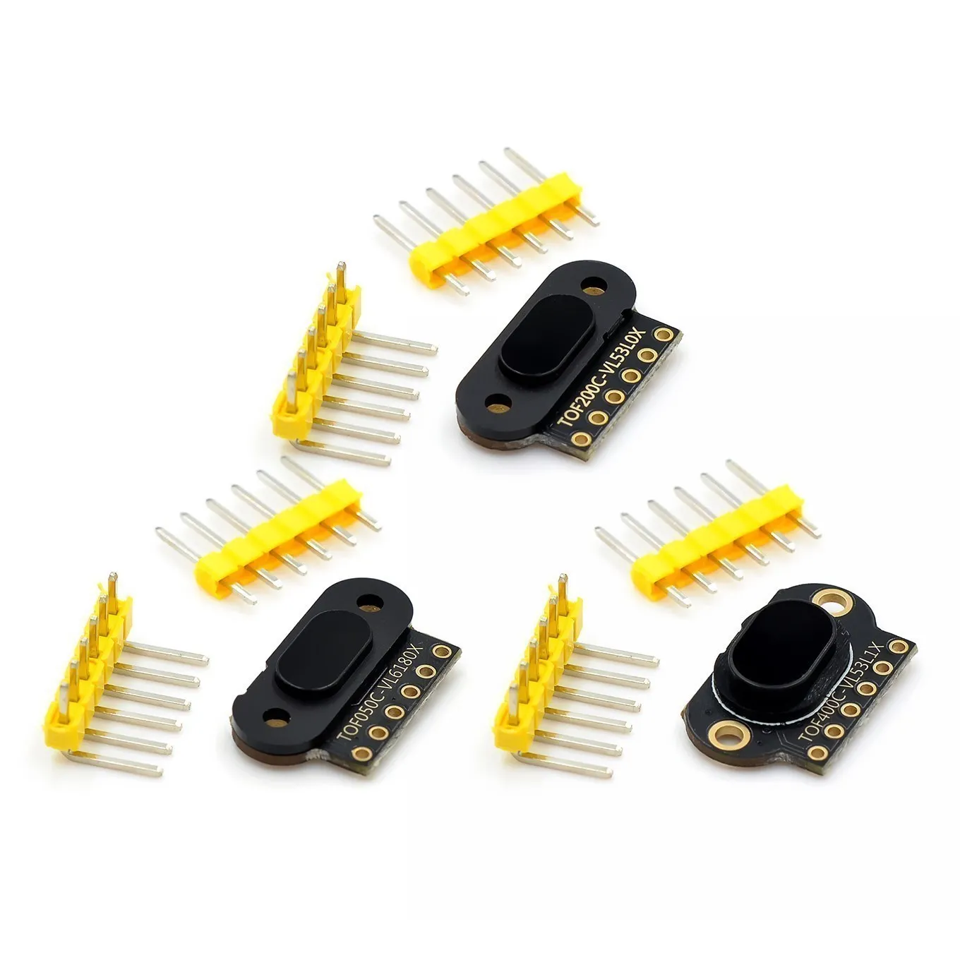 Módulo de sensor de rango láser TOF050C 200C 400C, distancia de tiempo de vuelo, salida IIC para arduino VL6180 VL53L0X VL53L1X