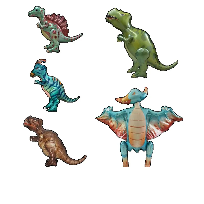 

Children's Inflatable Dinosaur Toy Balloon Theme Party Tyrannosaurus Rex Aluminum Film Balloon Birthday Party Arrangement