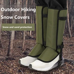 2Pcs Leg Gaiters Tear Resistant Adjustable Drawstring Portable Waterproof Boot Gaiter for Climbing Skiing Camping Outdoor Travel