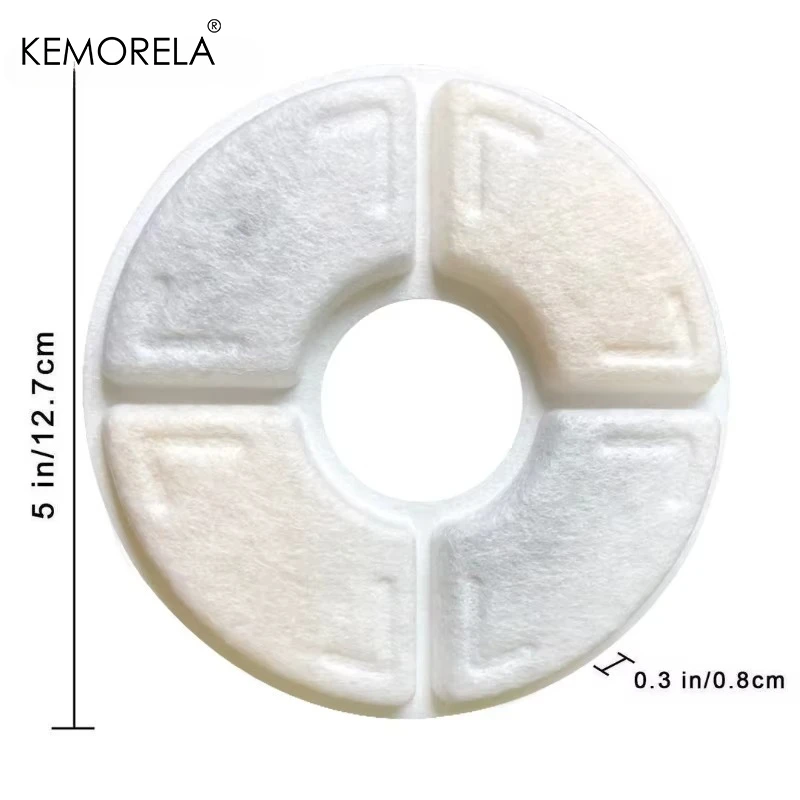 4/8/12Pcs Replacement Activated Carbon Filter For Cat Water Drinking Fountain Replaced Filters Pet Dog Round Fountain Dispenser view 6