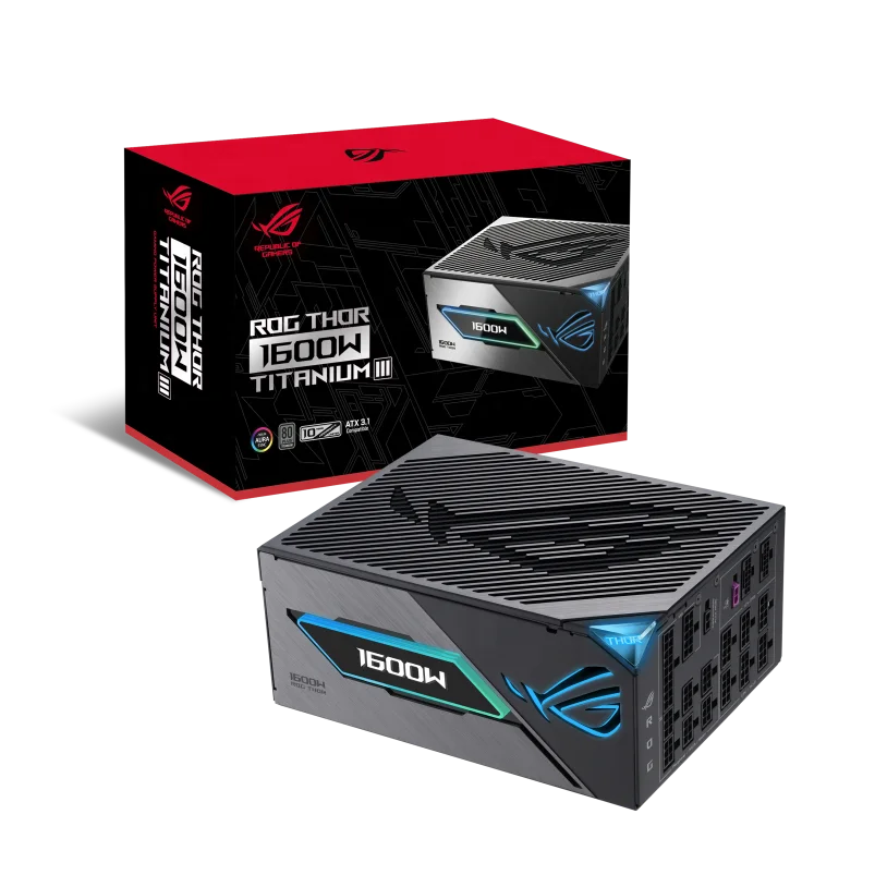 

ROG THOR III 1600W TITANIUM 80+ PSU PC With Magnetic OLED Display for Gaming Desktop Computer Power Supply