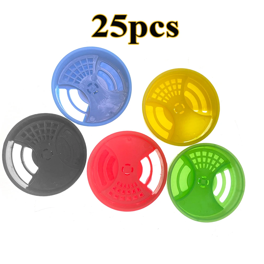 25PCS Hive 53mm Round Disc Nest Door Plastic Rotate Exit And Enter Vented Circular Reducer Excluder Close Beekeeping Location