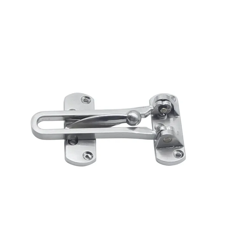 Alloy Anti-Theft Door Buckle Factory Wholesale Hotel Safety Chain A- Type Bolt Brushed Anti-Lock Door Buckle Insurance