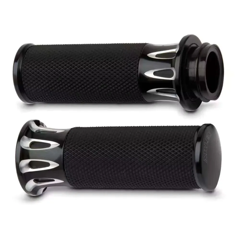 Motorcycle 1" CNC Electronic Throttle Hand Grips For Harley Road King Glide Breakout Fat Boy Low Rider Street Bob Softail - view 2