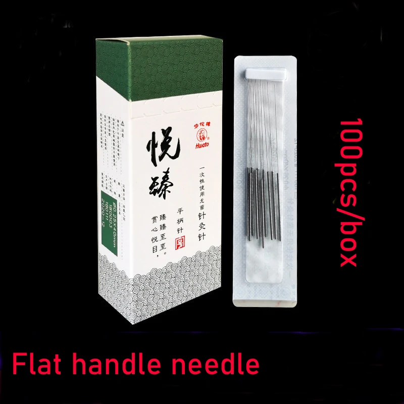 

1000 PCS Flat Handle Needle Hwato Disposable Sterile Chinese Acupuncture Needles Therapy Face Multi Size Wholesale