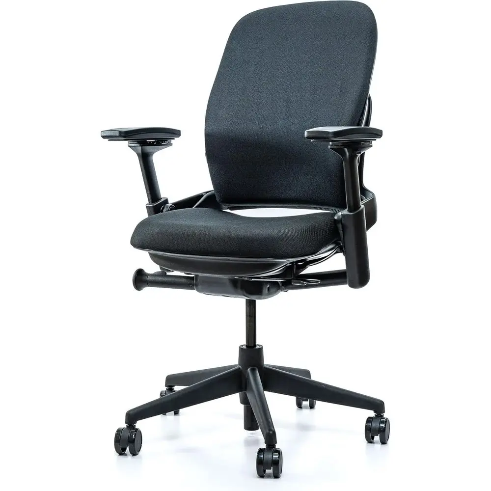 

Эргономичное полностью регулируемое офисное кресло из черной ткани, срок службы 12 лет - Премиум-класс для работы и дома