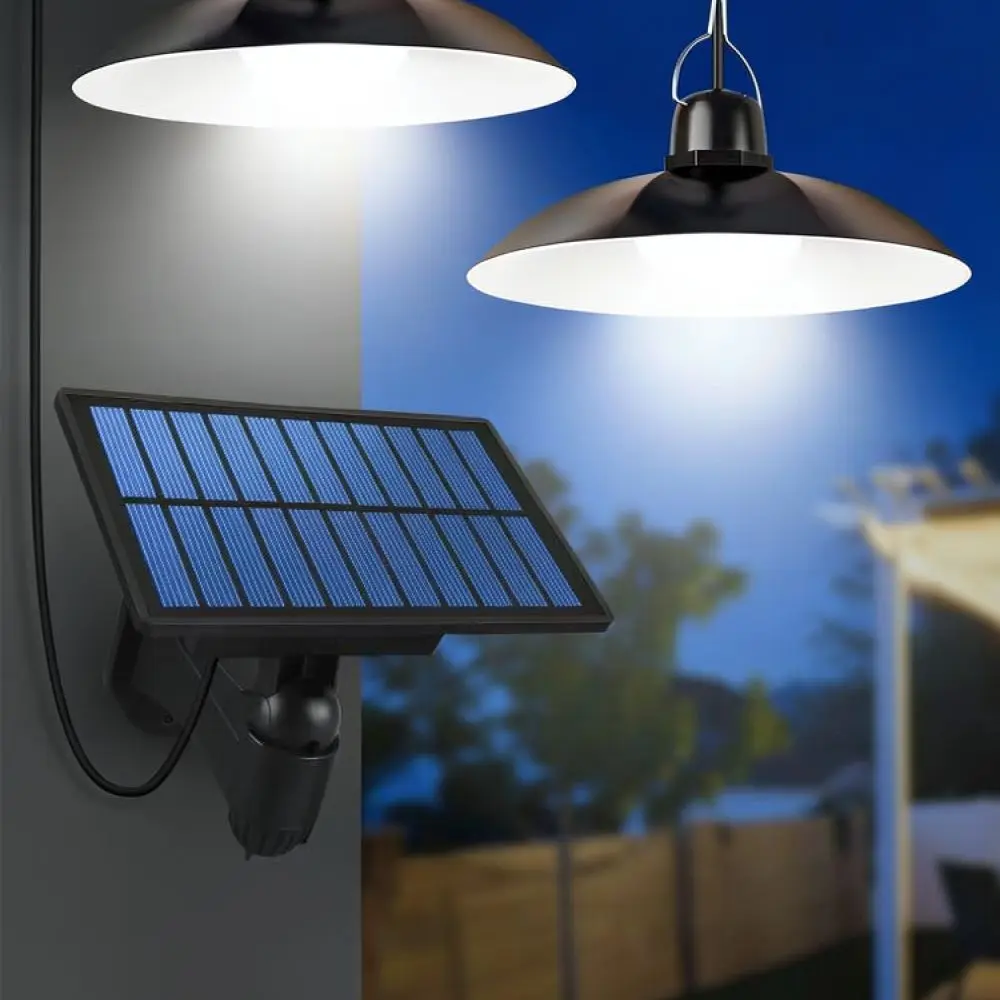 Portable Split Solar Powered Light Outdoor LED Hanging Lamp For Patio Yard Garden Gazebo Camping Tent Illumination