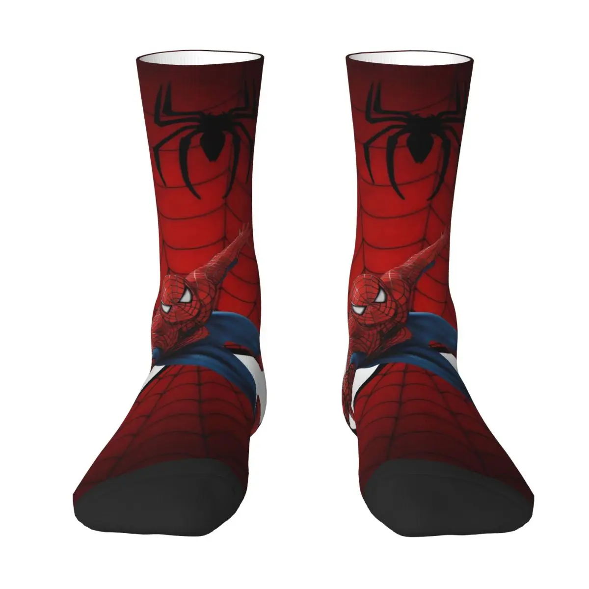 The Amazing Spider-Man Socks Film Retro Stockings Autumn Anti Skid Adults Men Socks Medium Soft Design Running Sports Socks