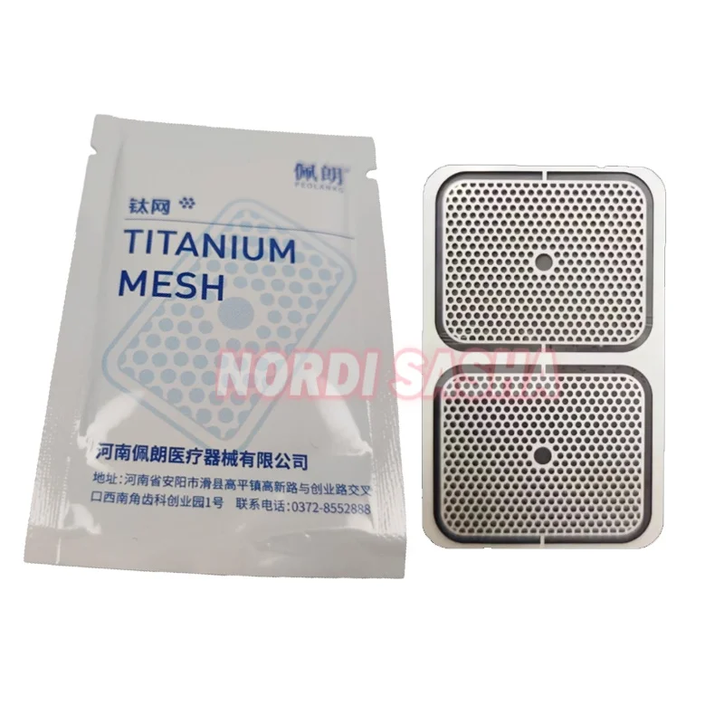 

2Pcs/Bag Dental Implant Titanium Mesh Bone Regeneration Titanium Mesh GBR Dental Flexible and safety Titanium Mesh Membrane
