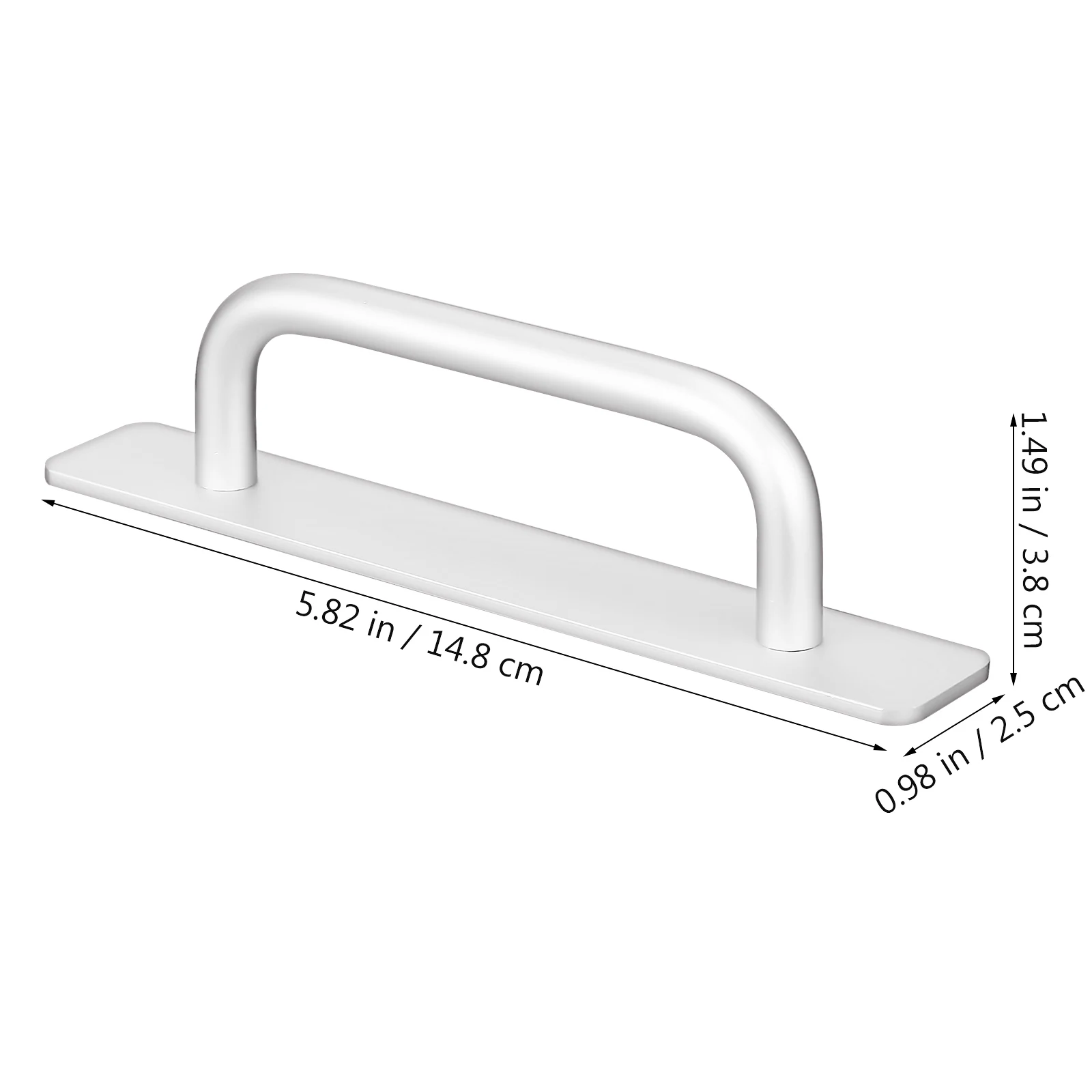 

4 Pcs Aluminum Alloy Door Handles Self Adhesive Cabinet Pulls Silver Small No Hole Kitchen Bathroom Furniture Hardware