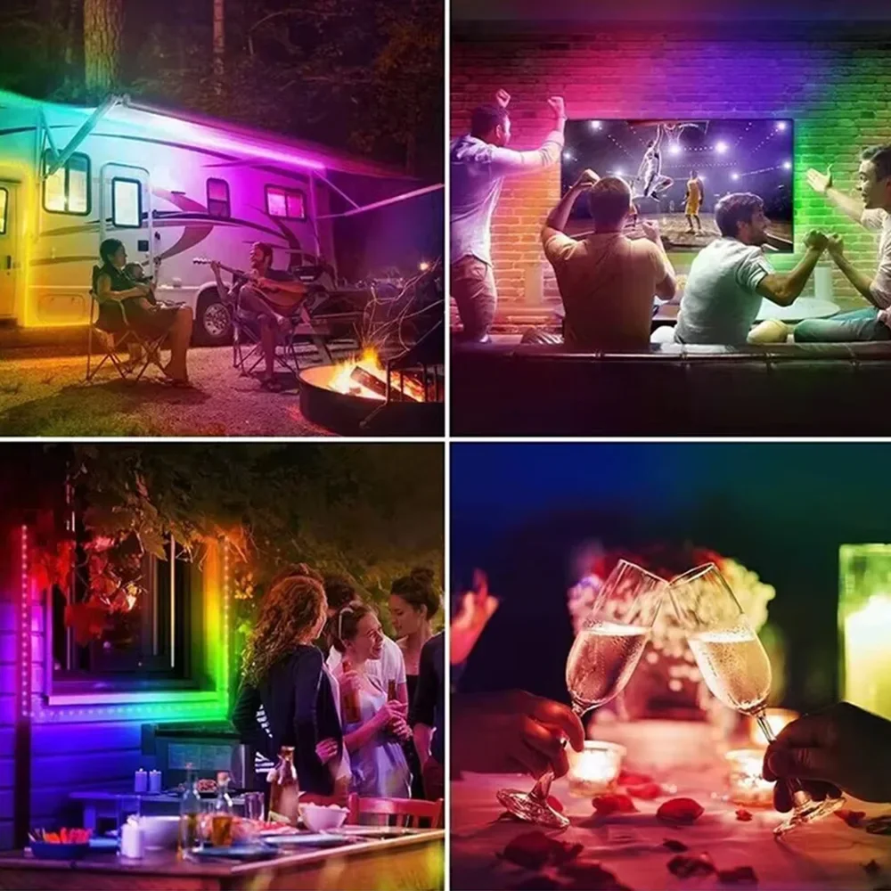 Tuya Wifi 24V WS2811 RGBIC COB LED قطاع أضواء حلم اللون الشريط عنونة الذكية SPI FCOB ضوء غرفة ديكور ل أليكسا جوجل