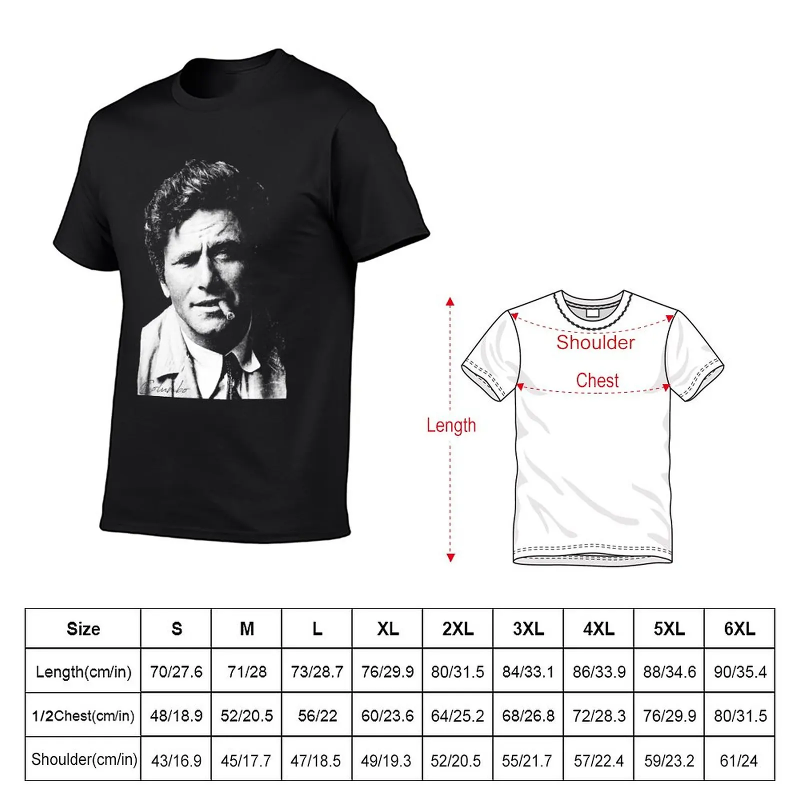 New ColumboPortrait T-Shirt plus size tops heavyweight t shirts mens graphic t-shirts hip hop