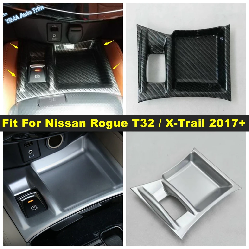 

Auto Electric Hand Parking Brake Button Cover Trim For Nissan Rogue T32 / X-Trail 2017 - 2020 Matte / Carbon Fiber Accessories