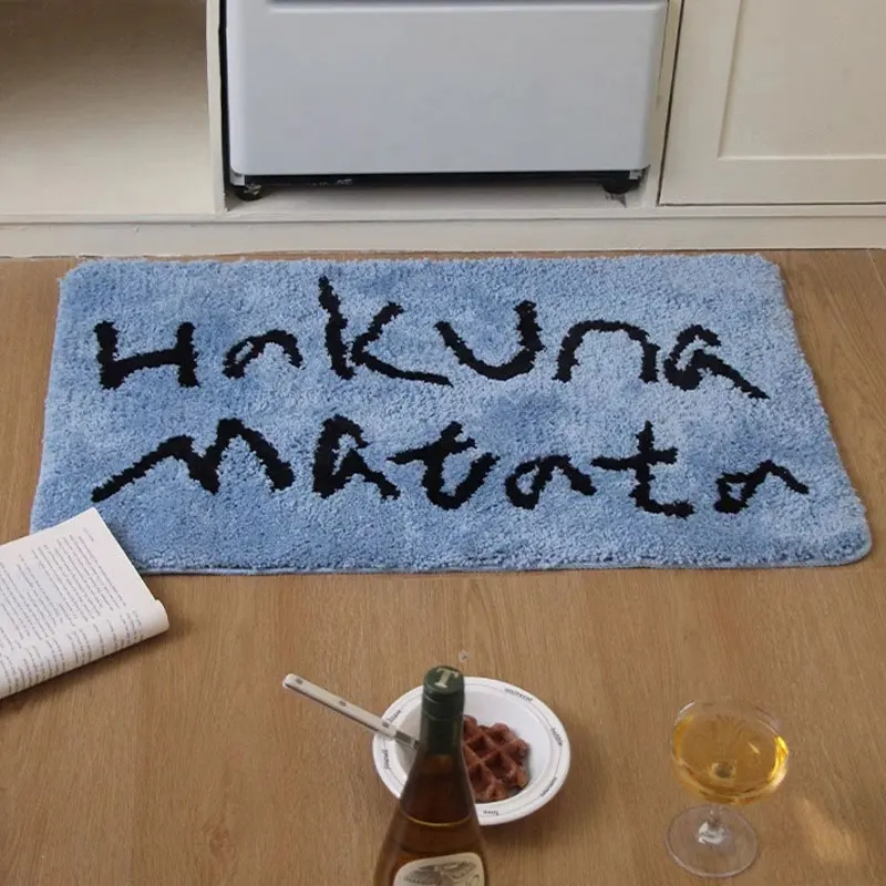 Letters Bath Mat Bathroom Rugs For Bathtub Mat Creative Cute Bath Rugs Apartment Decor Tufted Shower Mat For Bathroom