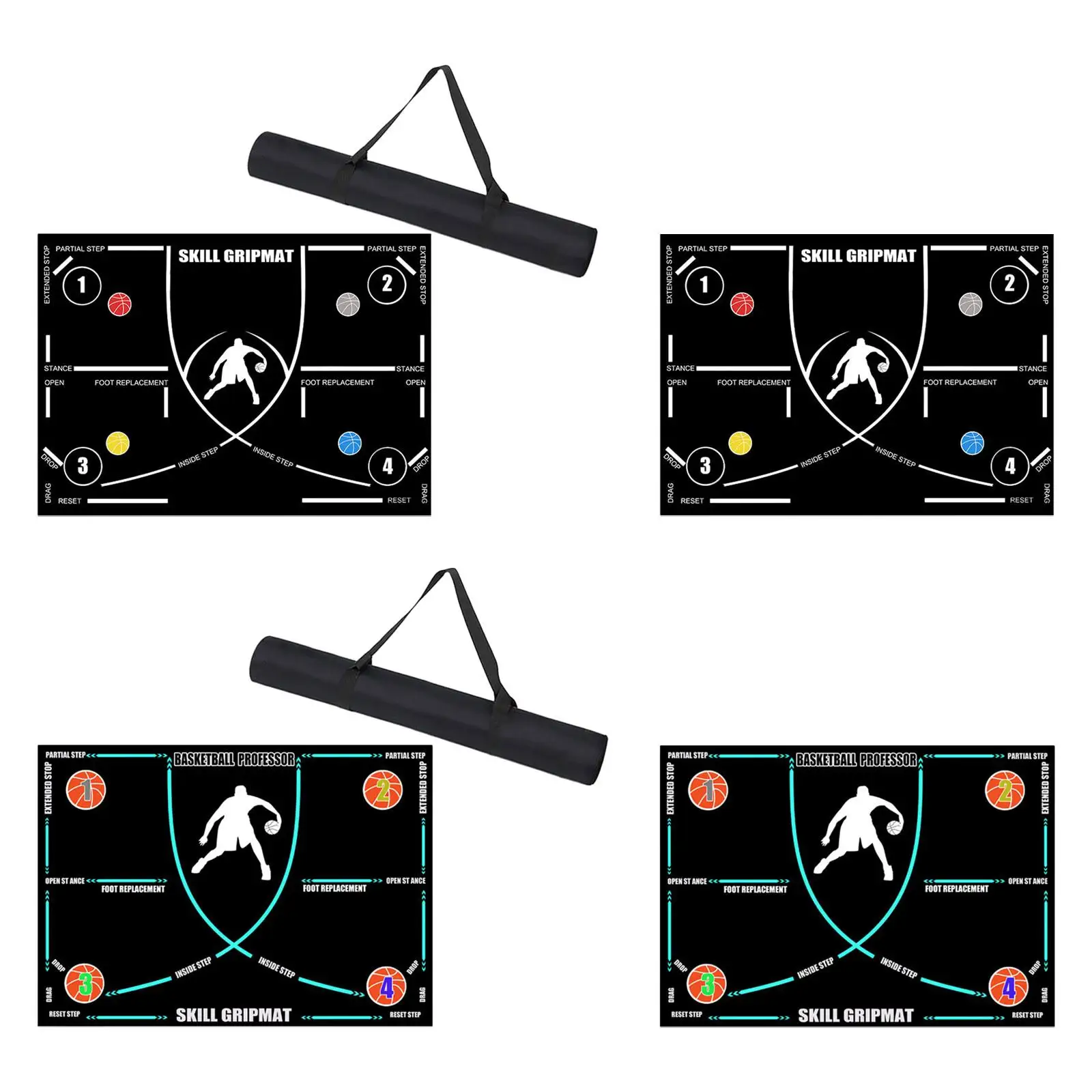 

Basketball Footwork Mat Dribble Trainer Nonslip Basketball Skills Training Equipment Ball Handling Basketball Footstep Mat