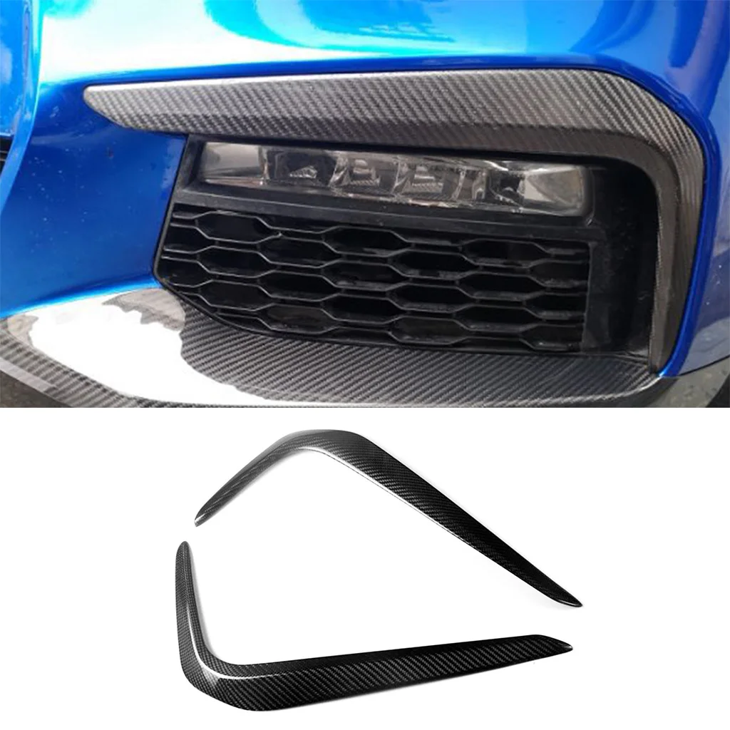 

2Pcs Carbon Fiber Car Front Bumper Lip Spoiler Splitter Trim For BMW 5-Series G30 G38 2019 2020 2021 2022 Car Accessories