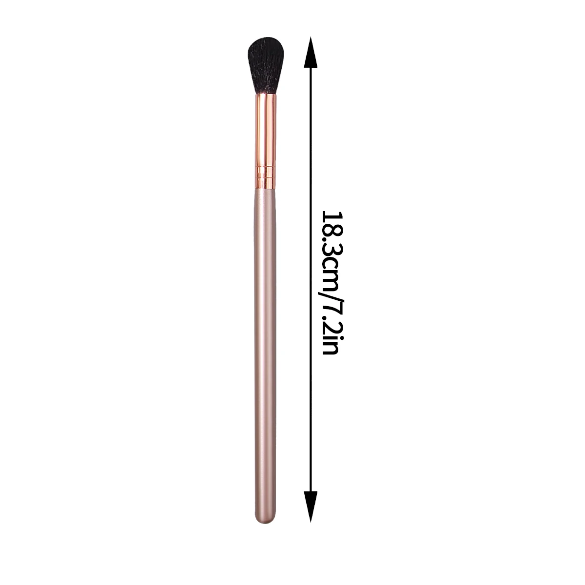 3PCS soft-bristled wooden-handled flame-type high-gloss brush, nose shadow brush, multi-functional facial brush, makeup tool