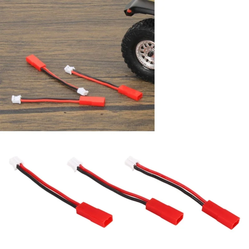3Pcs PH2.0 To JST Plug Adapter Connector For AXIAL SCX24 1/24 Tracked Vehicle Upgrade Part