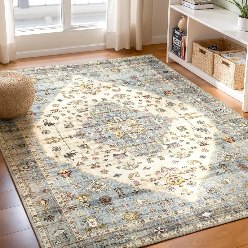 

Rugs Rug for Living Room, Washable Rug , Dining Room Kitchen Indoor, Non-Slip Water Repellent Resistant Floor Carpet