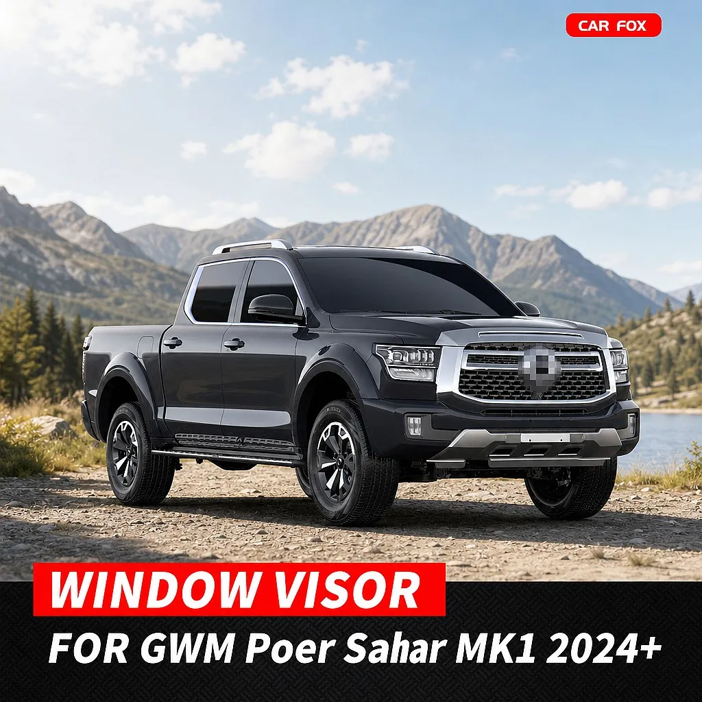 

For Great Wall Poer Sahar 2024+ Car Window Visor Rain Sun Shade Awning Windshield Side Auto Accessories