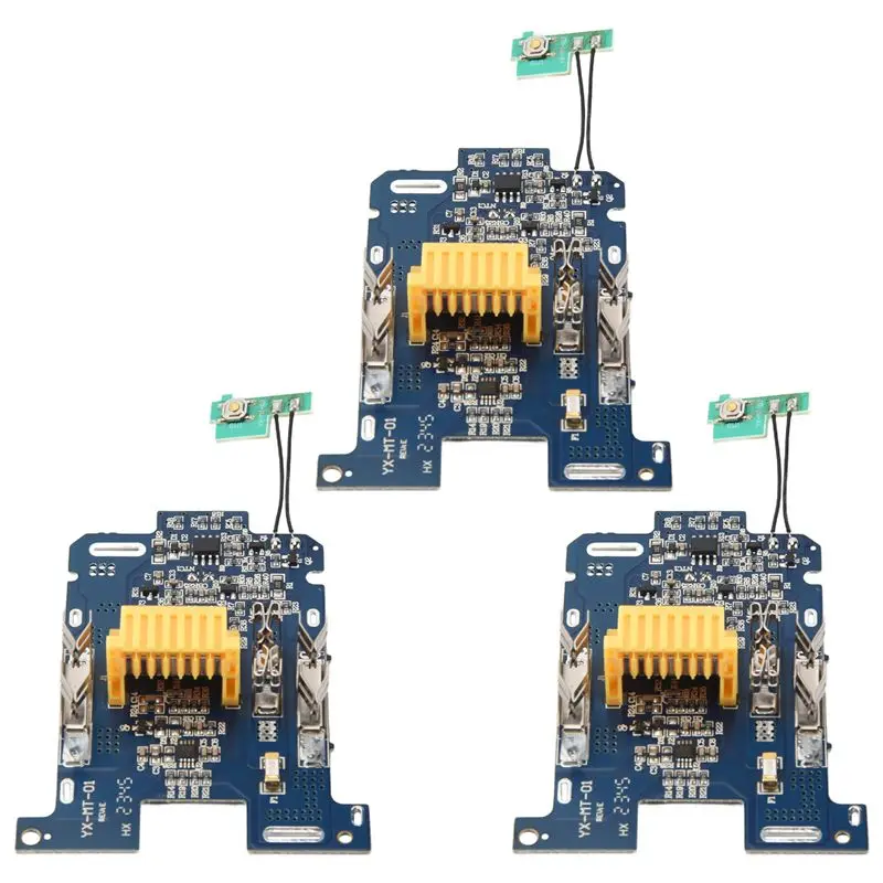 

ABLK 3 шт. BL1830 Li-Ion BMS плата защиты и зарядки для аккумуляторов 18В электроинструментов BL1815 BL1860 LXT400 BL1850