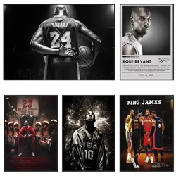 Kobe Motivational Basketball Poster and Prints Legend Championship Star Michael Jordan Canvas Painting Sport Wall Art Home Decor