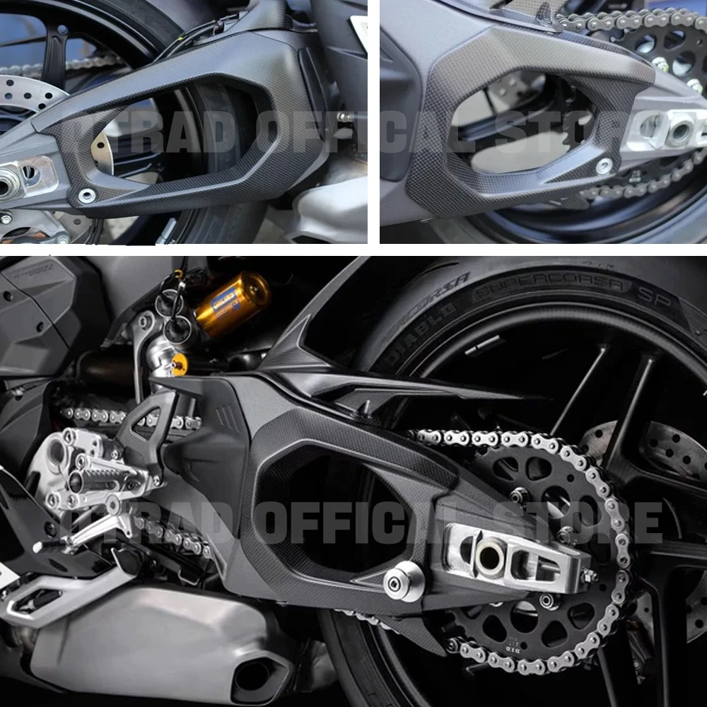 New For DUCATI Panigale V4 V4S 2025 Streetfighter V4 S MY25 Carbon Fiber Swingarm Cover Protection Swing Arm Guards Fairing Kits