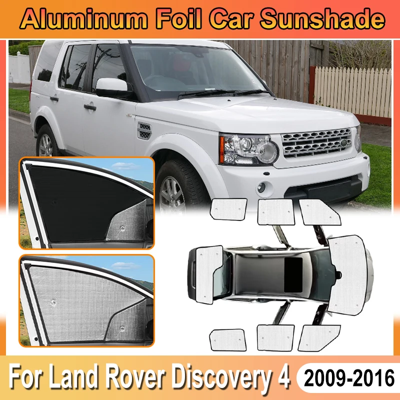 

For Land Rover Discovery 4 Accessories 2010 L319 LR4 2009~2016 Car Aluminum Foil Windshield Sun Shades Cover Shield UV Protector