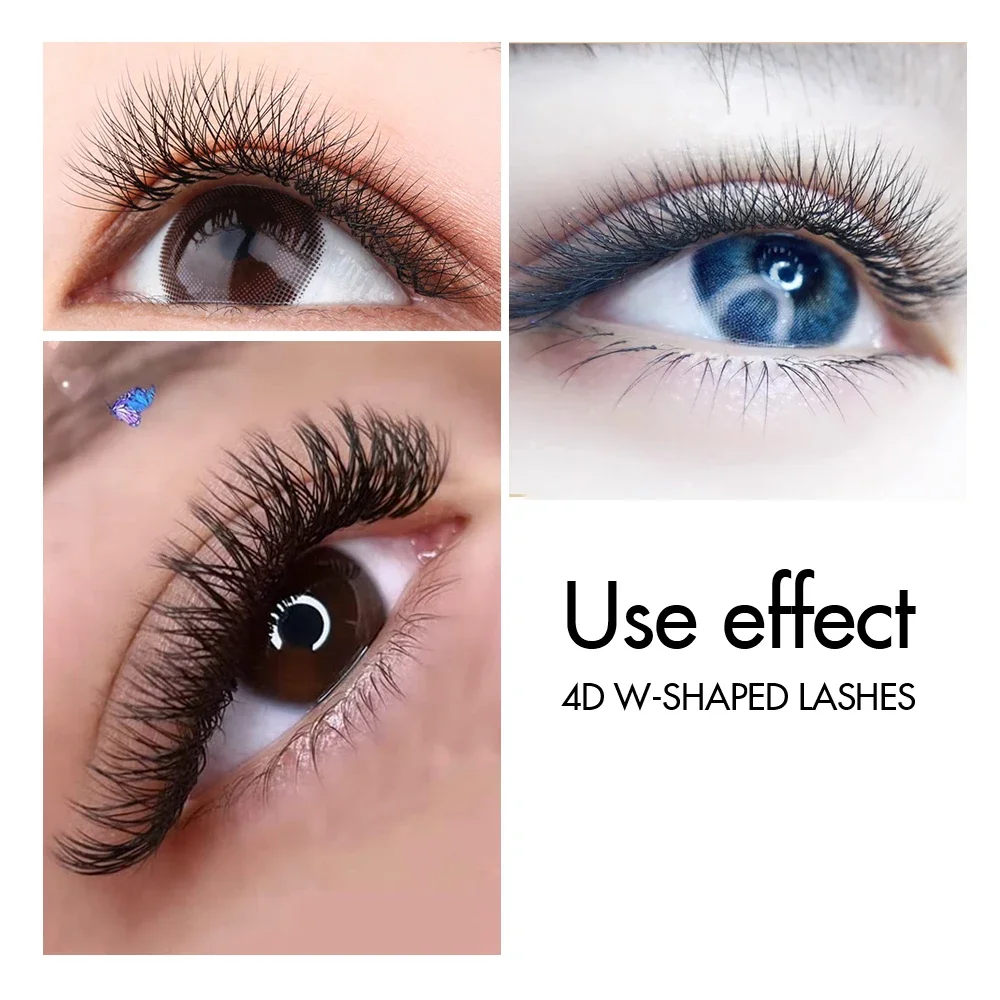 Bella moça YY Shaped Lashes Y Eyelashes YY Cilios 8-14mm Curl D 4D W Shaped Eyelashes Extension 4D Cilia YY Shape Lashes