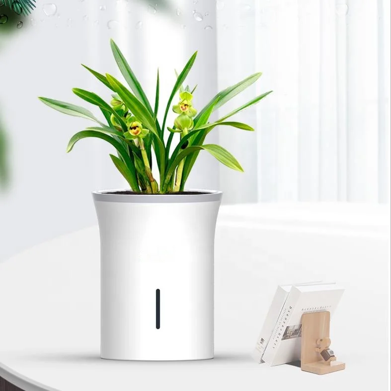 Indoor Garden Smart Hydroponic Indoor Herb Garden Automated Starter Kit Selfwatering Pots Flower Pot and Planter