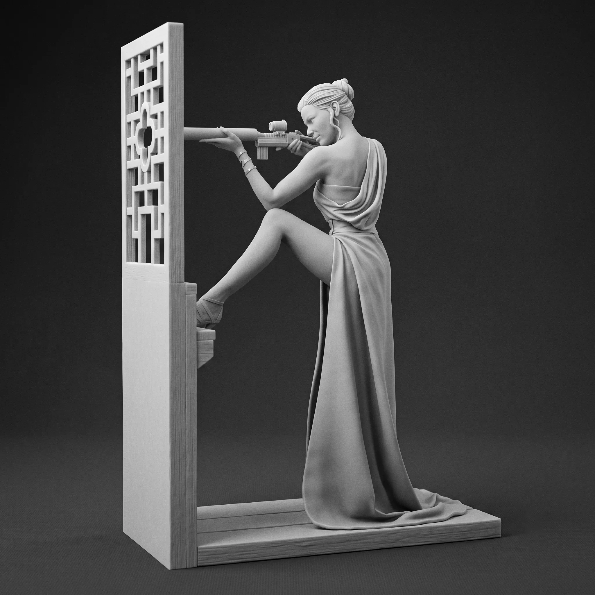 1/24 1/18 1/12 Intelligence Agency Agent  Unpainted Unassembled 3D Printing Model Garage Kits (Requires Painting and Assembly)