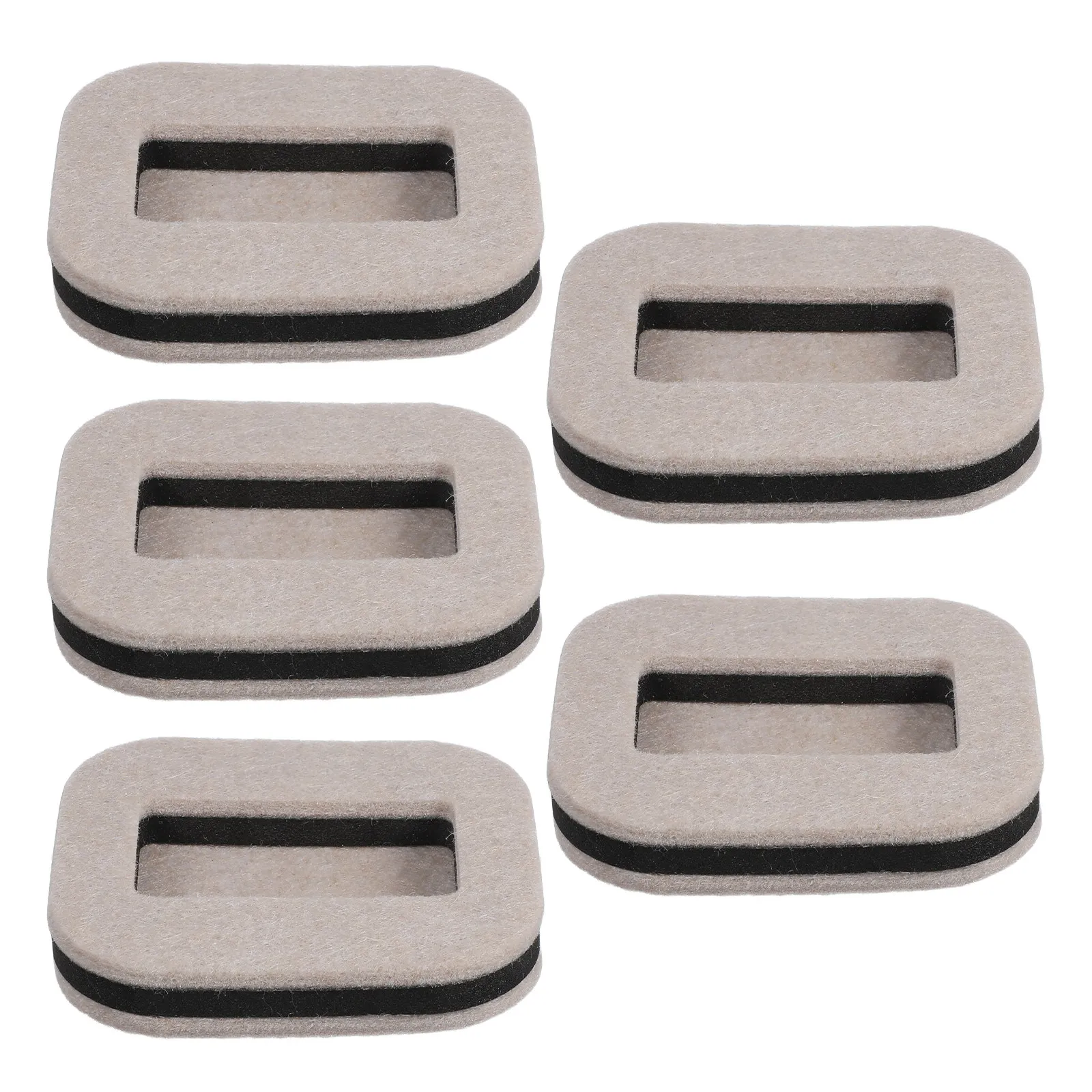 5Pcs Chair Wheels Stopper Non-Slip Furniture Pads Felt Material Anti-Skid Board for Hardwood Tile Carpet Floor Noise Scratch