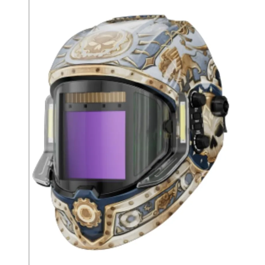 

Welding Helmet - Panoramic 180° View 3.94"X3.74", True Color Auto Darkening Welding Helmet with Light, 4 Arc Sensor, 4/5-8/9-13