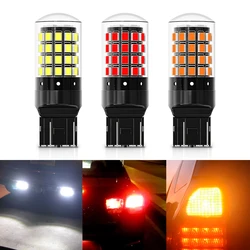 ASLENT 2x Led T20 7440 W21W WY21W LED Canbus 7443 W21/5W LED Bulb Car Light Turn Signal Brake Reverse Tail Lamp 3000LM 12V White