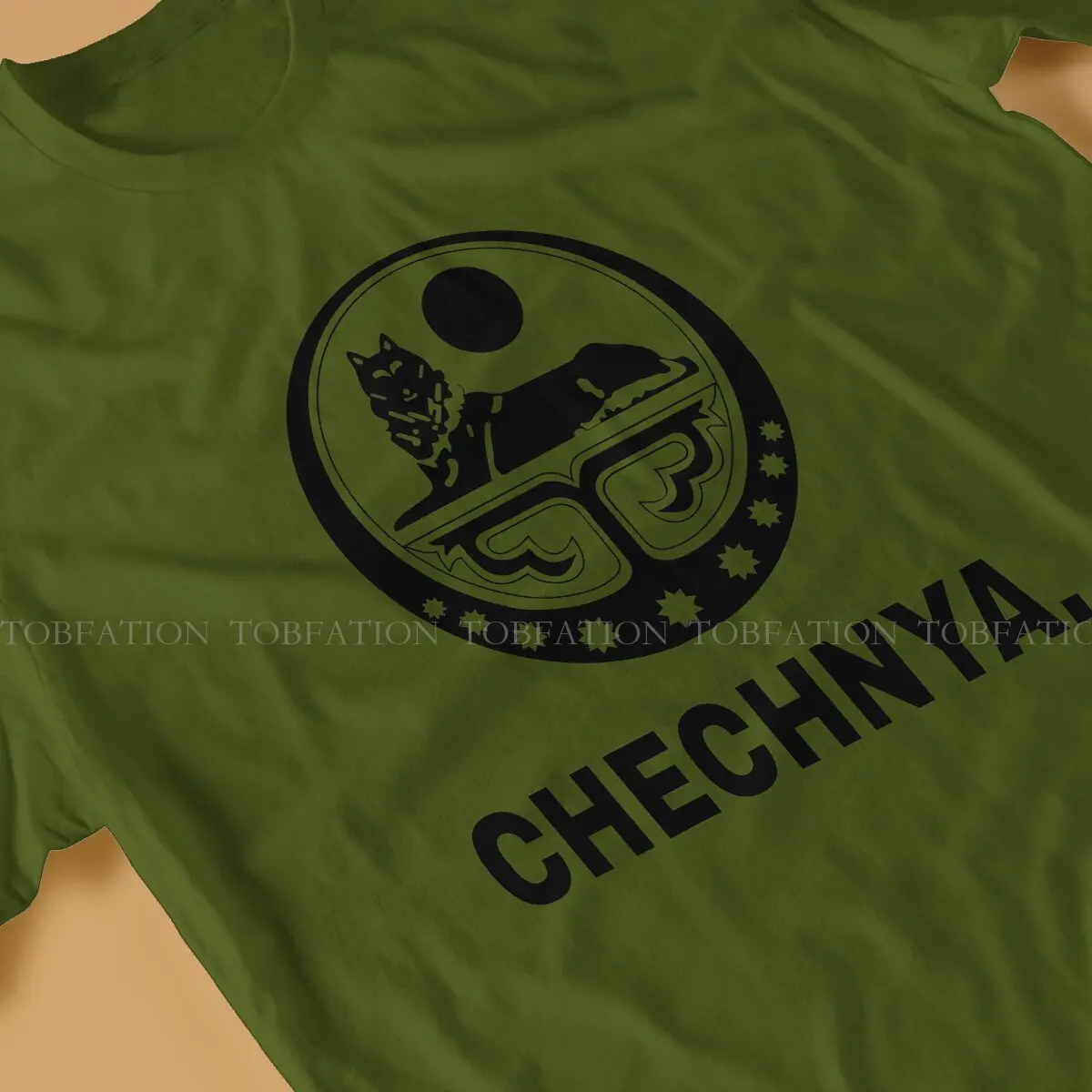 CHECHNYA Chechen Wolf Men T Shirt Cotton Fashion Crewneck Tee Shirt Harajuku Clothing