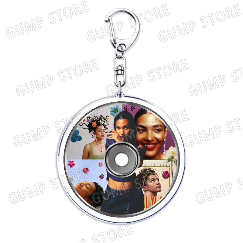 Popular Singer Olivia Dean Keychain for Accessories I Could Be A Florist Lady Messy Ok Love You Bye Fans Friends Gifts