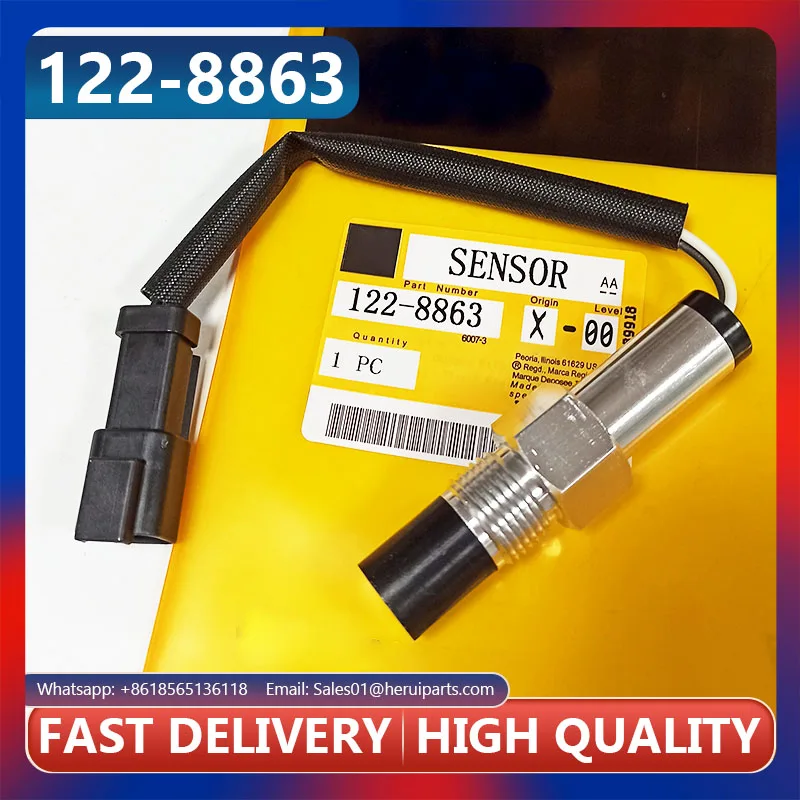 

High Quality Speed Sensor 122-8863 1228863 for Engine 3176C C27 C32 Loader 990K 992K 993K Motor Grader