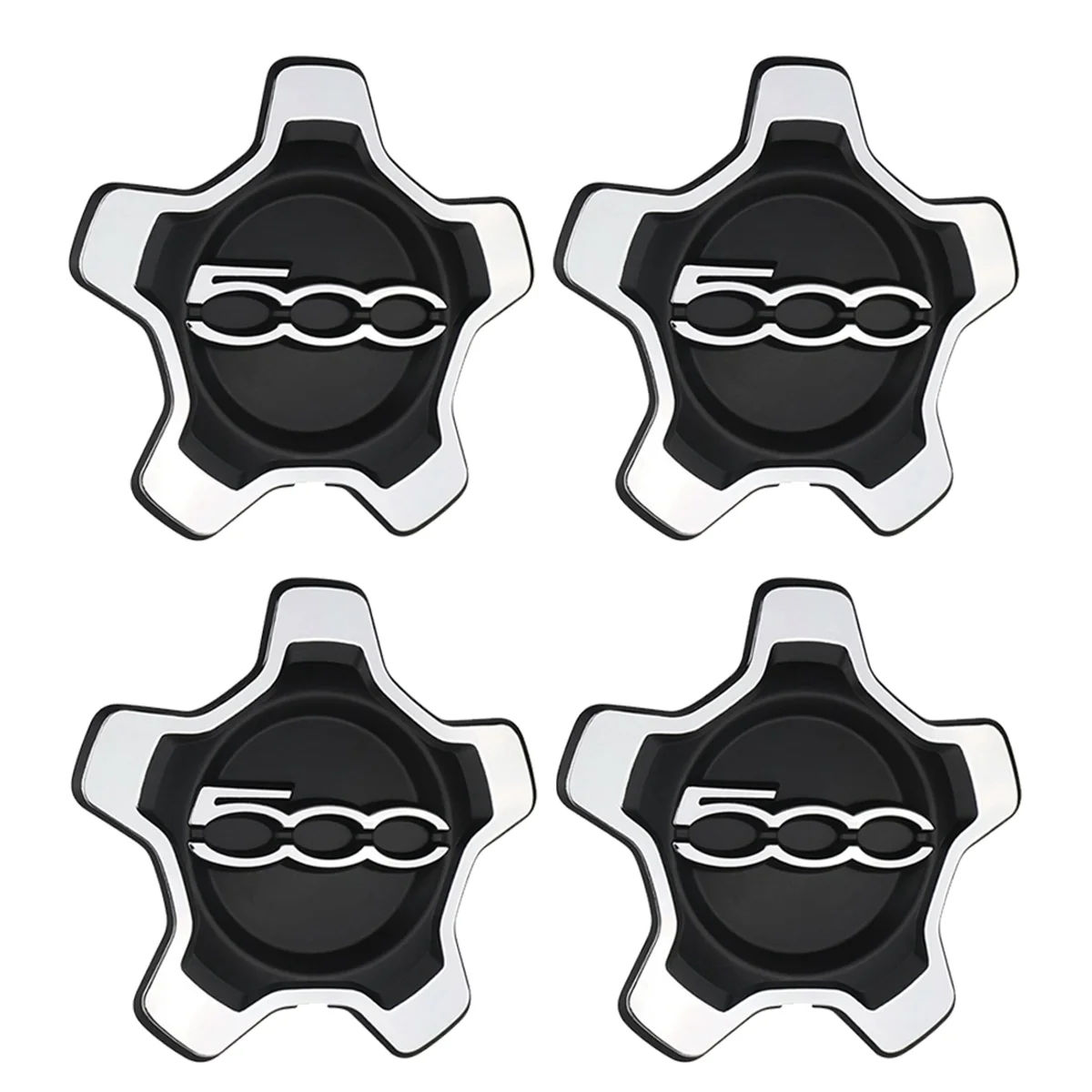 

4Pcs Car Wheel Center Cap Cover 6AN69LXHAA 735626312 for Fiat 500X 2016-2022 Dust Cover Car Accessories