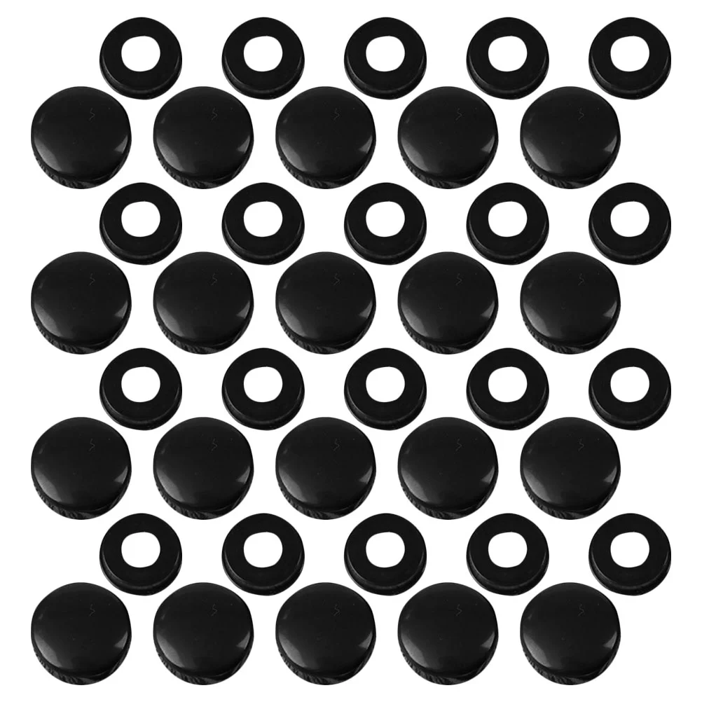 License Plate Screw Cap Car Gadgets Security Screws for Anti-theft Black Abs Fixing Accessories