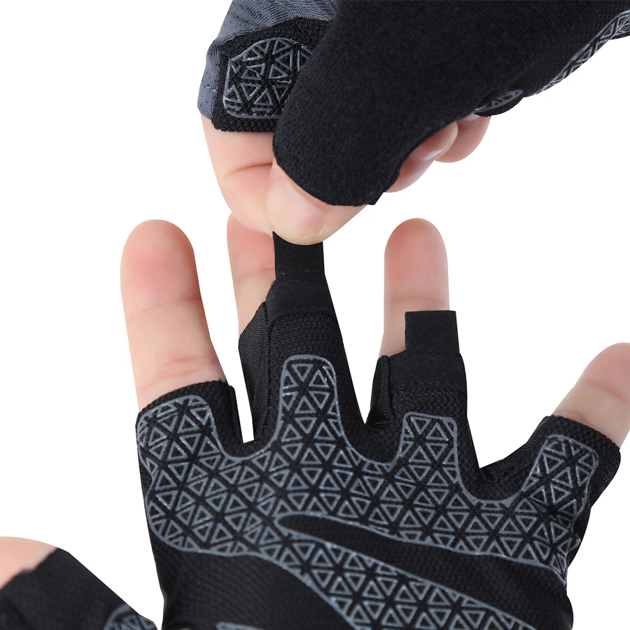 Fingerless Sports Bicycle Gloves, Anti Slip Half Finger Fishing Gloves, Suitable For Outdoor Activities Such As Cycling, Climbin