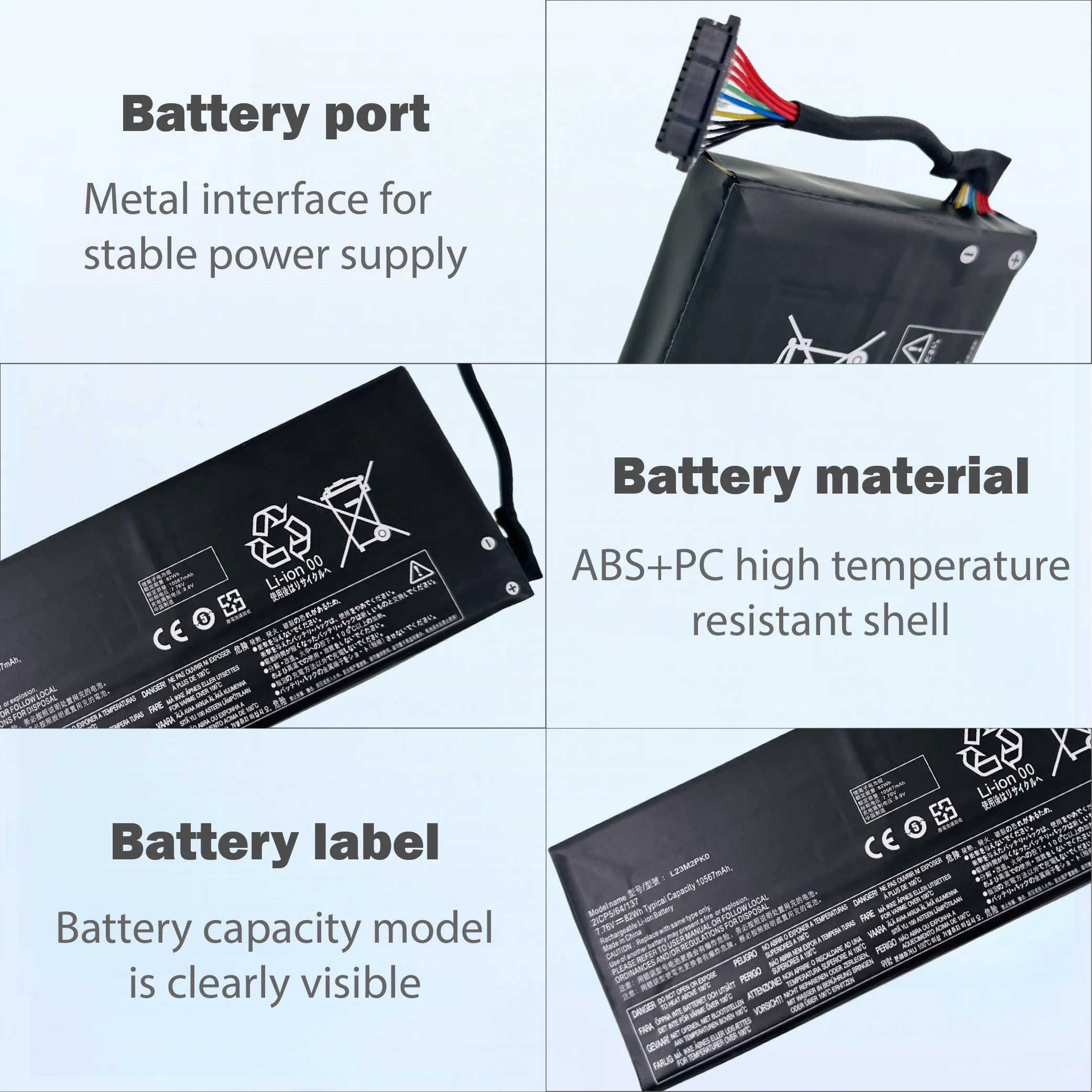 L23M2PK0 Replacement Battery for Legion Go 8APU1 AMD Handheld Compatible with L23B2PK0 5B11M36298 High Capacity Long-Lasting
