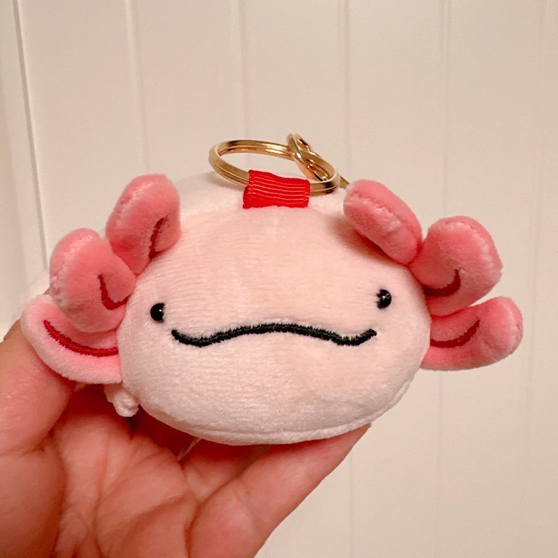 

Kawaii мультяшная кукла саламандра Аксолотль Ньютон шестиугольная подвеска в виде динозавра милая сумка рюкзак кулон аксессуары для кукол в наличии