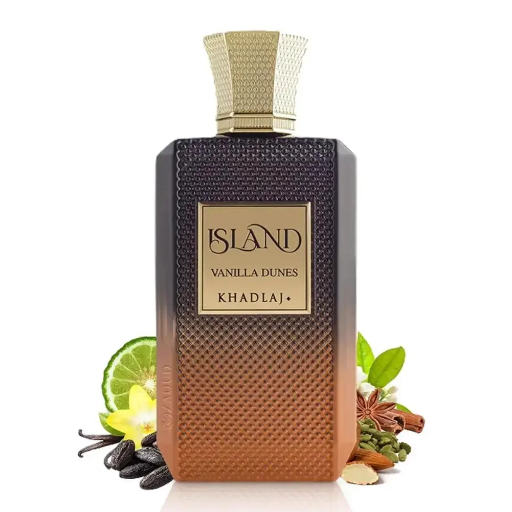 

Khadlaj Island Men Perfume Luxury Fragrance Vanilla Spray Oriental Tune Long Lasting Eau De Parfum Dubai Arabia Parfums