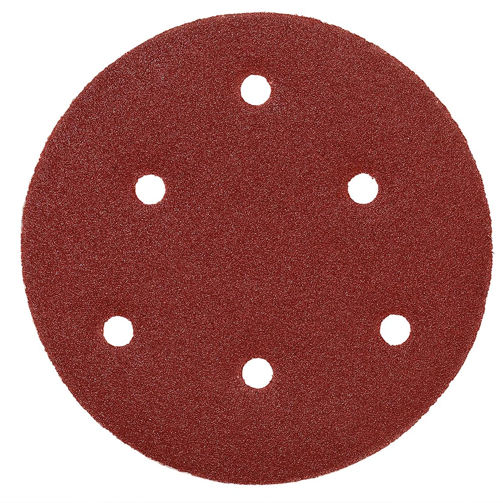 

10pcs/set 125mm 5"/5inch Sanding Discs 6 Holes Sandpaper Pads Set Hook & loop Abrasive Sander Paper For Wall Wood Polishing Tool