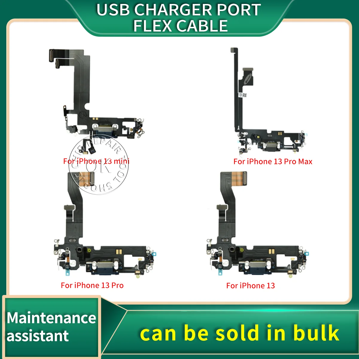 

USB-порт для зарядного устройства, гибкий кабель для iPhone 11 12 pro Max, мини-Док-станция, соединитель с микрофоном, гибкий запасной кабель