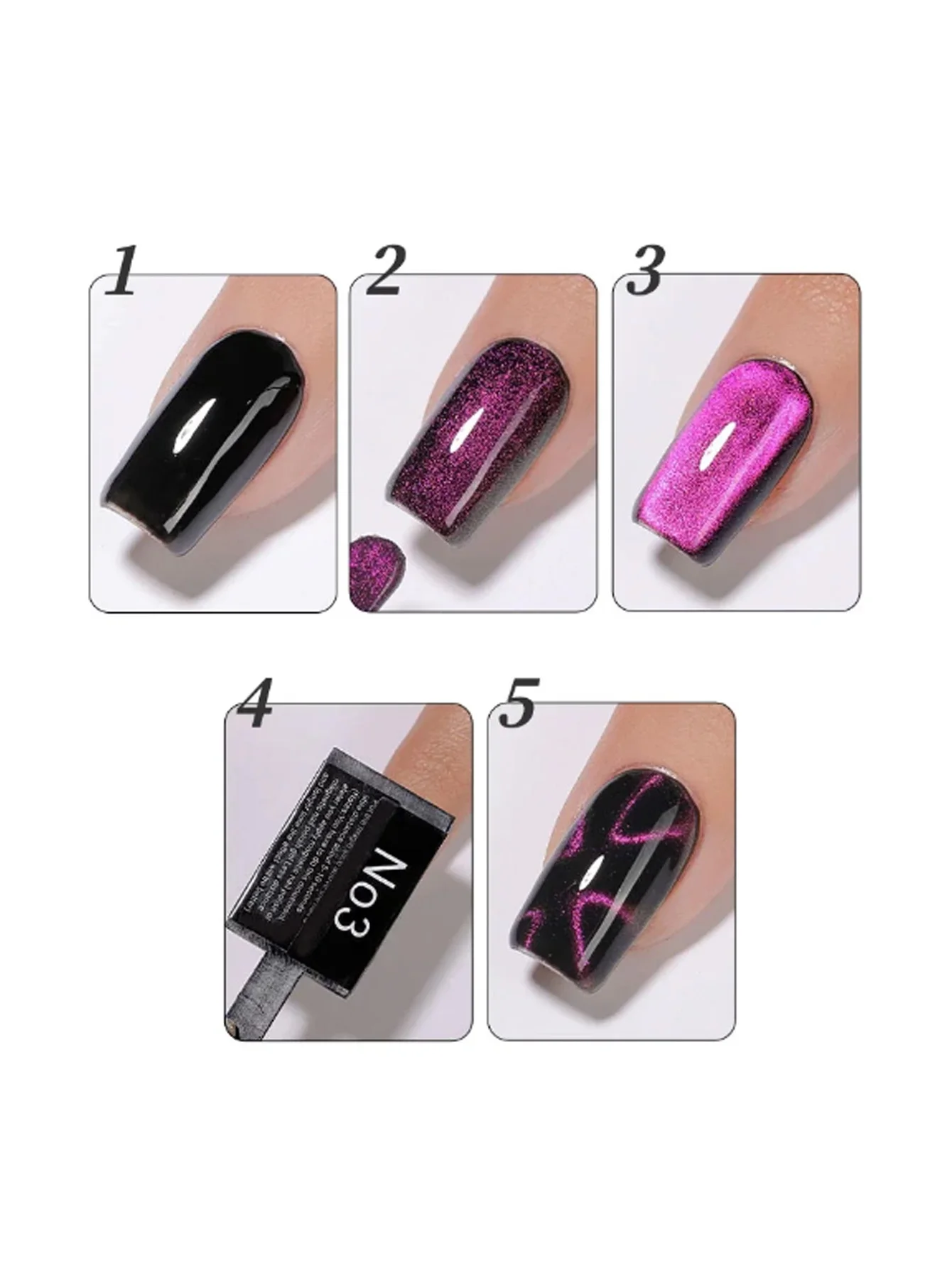 5 In 1 Nail Art Magneet Stick Met Mouw Kat Magnetische Gel Voor Nagellak Lijn Strip Multifunctionele Magneet Board Nail Tools