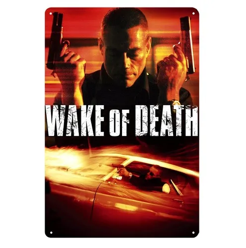Wake Of Death Jean Claude Van Damme Film-Metallposter, Blechschild, 20 x 30 cm, Aluminium