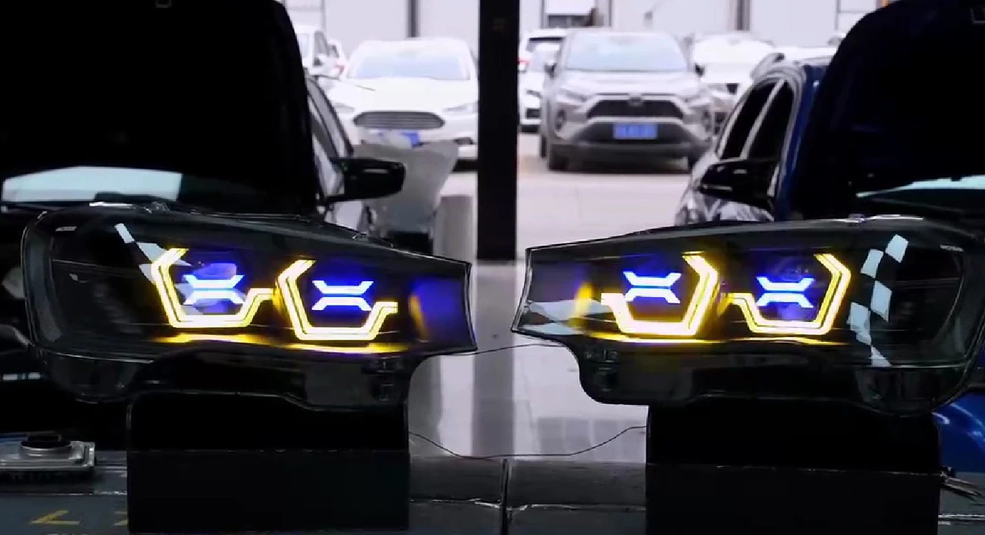 

Автомобильные передние светодиодные фары дневного света DRL для BMW F30 oss Фара ближнего света