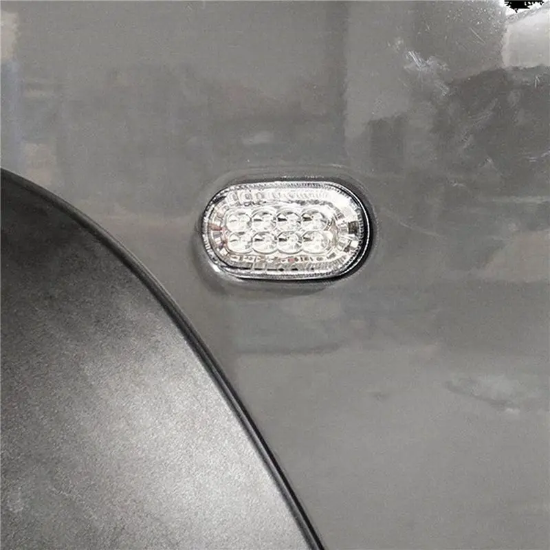 10X Amber LED Side Marker Lights For Jimny JB74 JB64 2018- Turn Signal Indicator Light Replacement, Clear